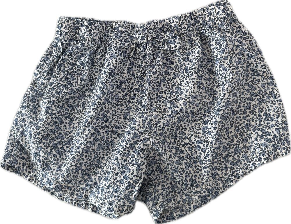 H&M Blue Floral Pull-On Shorts Size 3T